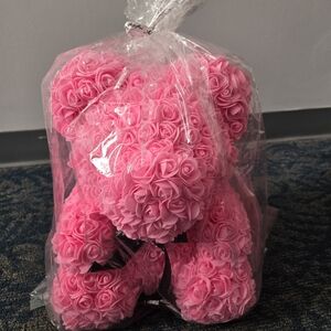 Pink Rose Teddy Bear